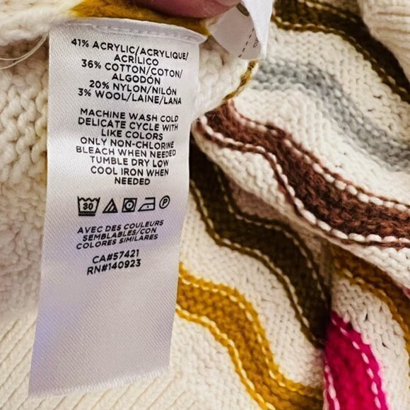 Lou & Grey LOFT Zig Zag Striped Textured Sweater NWT XL MSRP $90 Preppy SOFT - Picture 13 of 14